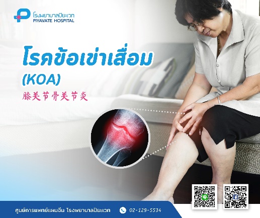 แพทย์แผนจีน : โรคข้อเข่าเสื่อม (KOA) 膝关节骨关节炎